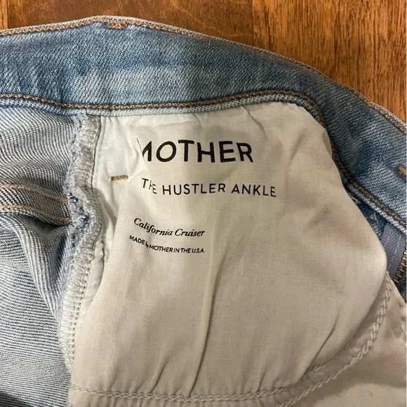 Mother Jeans The Hustler Ankle Light Blue Jeans 28 - Picture 14 of 17